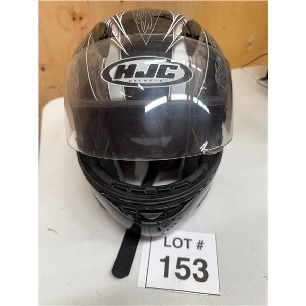 HJC FULL-FACE MOTORCYCLE HELMET WITH CLEAR VISOR (SIZE MEDIUM)