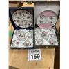 Image 1 : TWO BOXED FLORAL PORCELAIN TEA SETS WITH SERVING PLATES
