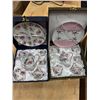 Image 2 : TWO BOXED FLORAL PORCELAIN TEA SETS WITH SERVING PLATES