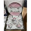 Image 4 : TWO BOXED FLORAL PORCELAIN TEA SETS WITH SERVING PLATES