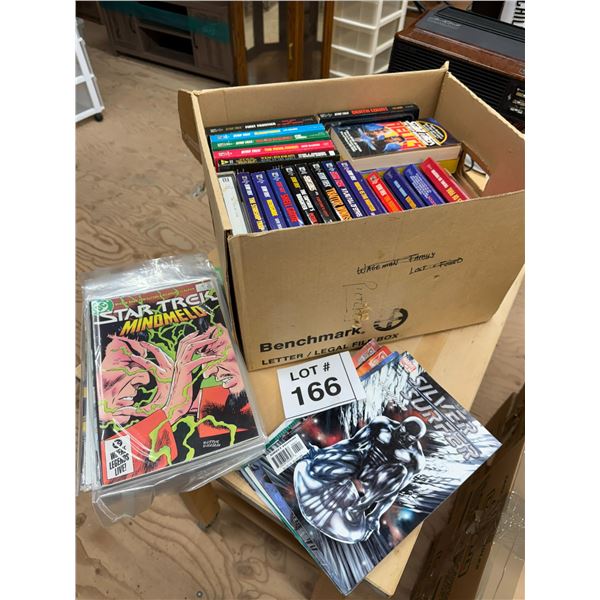 LARGE BOX LOT OF COMIC BOOKS INCLUDING STAR TREK 