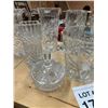 Image 4 : CUT CRYSTAL TABLEWARE LOT INCLUDING PITCHER, ICE BUCKET, VASE 