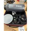 Image 2 : STROBEPRO X600 LITHIUM STUDIO STROBE LIGHT KIT WITH CASE 