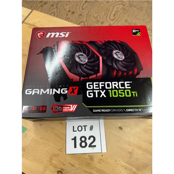 MSI NVIDIA GEFORCE GTX 1050 TI GAMING X GRAPHICS CARD