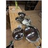 Image 4 : PADERNO STAINLESS STEEL COOKWARE SET WITH LIDS