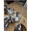 Image 5 : PADERNO STAINLESS STEEL COOKWARE SET WITH LIDS