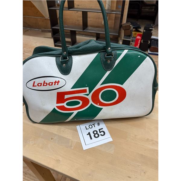 LABATT 50 VINTAGE VINYL DUFFLE BAG