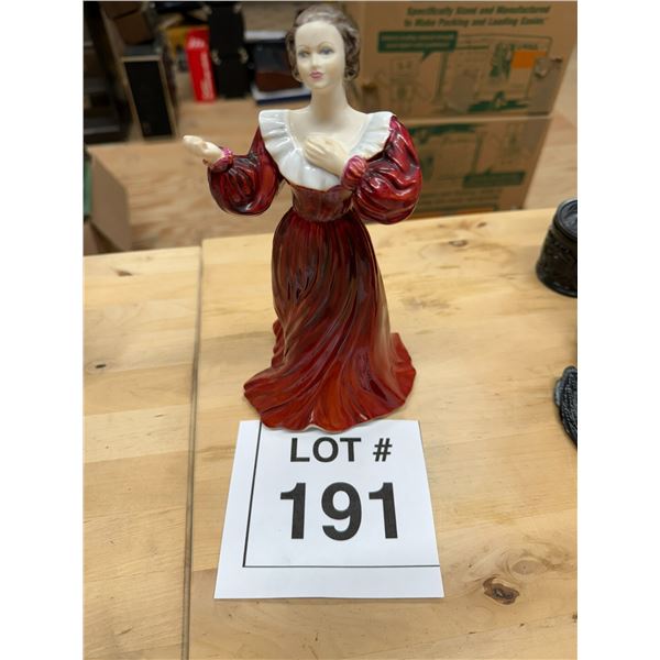 COALPORT “LADIES OF FASHION – CAROLINE” BONE CHINA FIGURINE