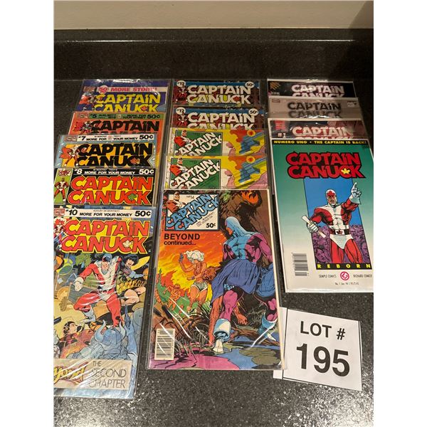 CAPTAIN CANUCK COMIC LOT – EARLY ISSUES & REBORN – CANADIAN COMICS