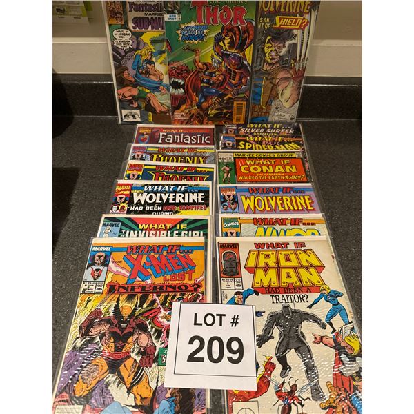 MARVEL “WHAT IF…?” COMIC LOT – X-MEN, IRON MAN, WOLVERINE & MORE
