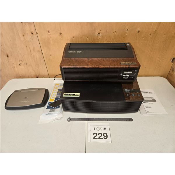 ORECK XL PROFESSIONAL AIR PURIFIERS & HP SCANJET LOT