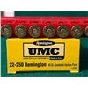 Image 2 : 22-250 Remington UMC Jacketed Hollow Point & Federal Ammunition
