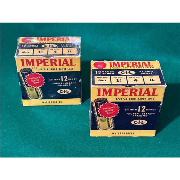 12 Gauge Imperial Vintage Shotgun Shells in Collector's Boxes