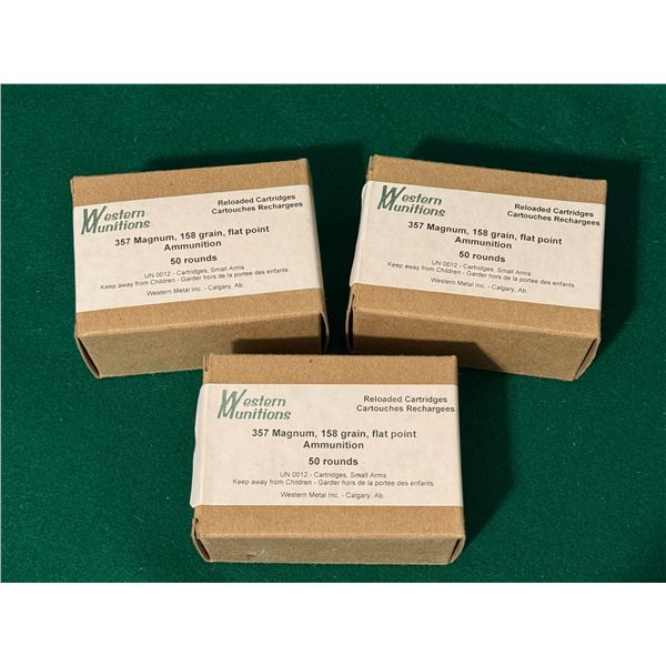 357 Magnum Western Munitions Reloaded Ammunition