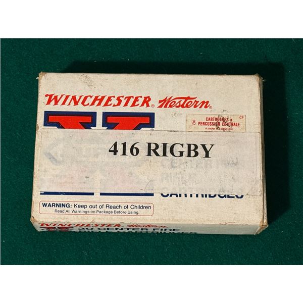 416 Rigby Reloaded Ammunition Lot