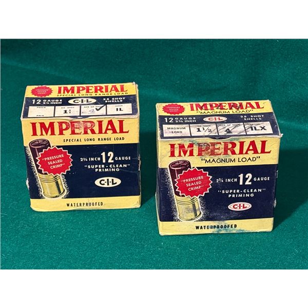 12 Ga 2 3/4" Imperial CIL Shotgun Shells in Collector's Boxes Lot