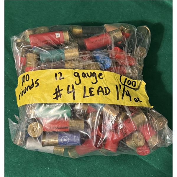 12 Ga #4 1.25 oz Lead Shot Bundle