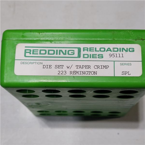 Redding .223 Reloading Dies with Taper Crimp Die