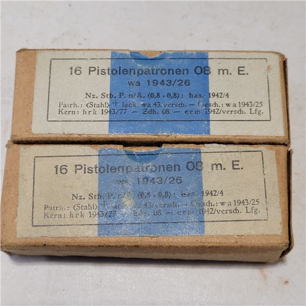 German 9mm 1943 Dated Ammo