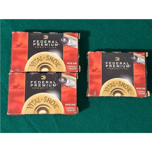 12 & 20 Ga Federal Rifled Slugs