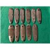 Image 1 : Assorted Vintage Buttplates – Browning, Winchester, Remington, Ithaca & Unmarked (L
