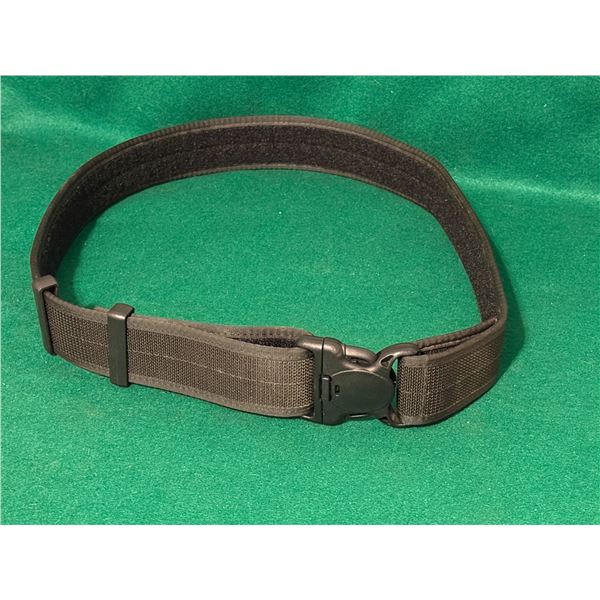 Black Nylon Tactical Belt - Adjustable Size