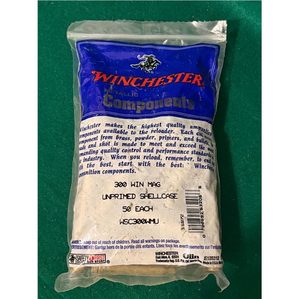 300 Win Mag Unprimed Brass Shellcases