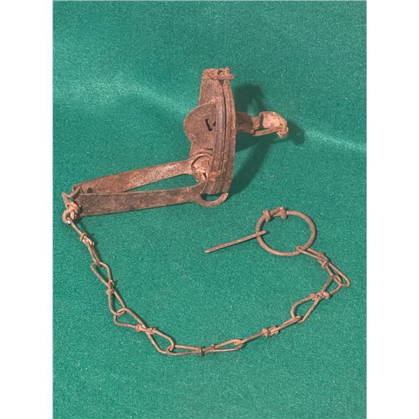 Oneida Victor Leghold Long Spring Animal Trap - Antique