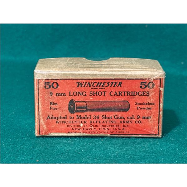 Winchester 9 mm Long Shot Cartridges Collector's Box