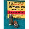 Image 5 : Vintage Browning 7.65mm Cartridges (.32 ACP) - Box of 20