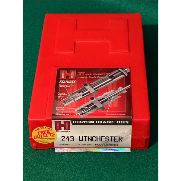 .243 Winchester 2-die set - Hornady Custom Grade Series I