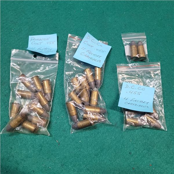 .455 Colt Dominion Cartridge Co. Ammo 28 Rounds