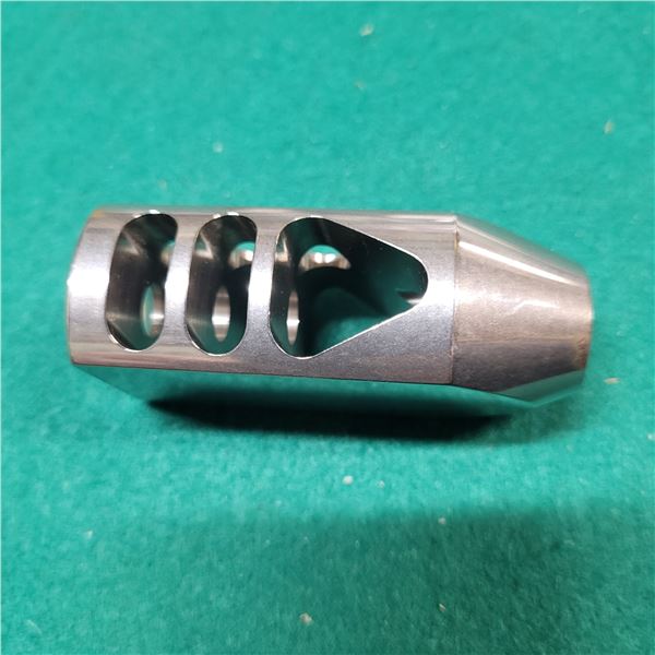 Stainless Steel 5/8"-24 Muzzle Brake for .223-.308 Cal
