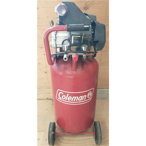 COLEMAN 15-GALLON PORTABLE AIR COMPRESSOR ON WHEELS