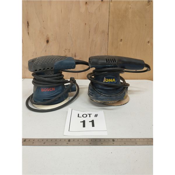 BOSCH AND RONA RANDOM ORBITAL SANDERS (2 PCS.)