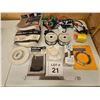 Image 1 : ASSORTED TAPE, WIRE, AND BUNGEE CORD LOT