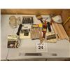 Image 1 : PAINTING TOOLS, ROLLERS, BRUSHES, AND SAFETY GEAR LOT