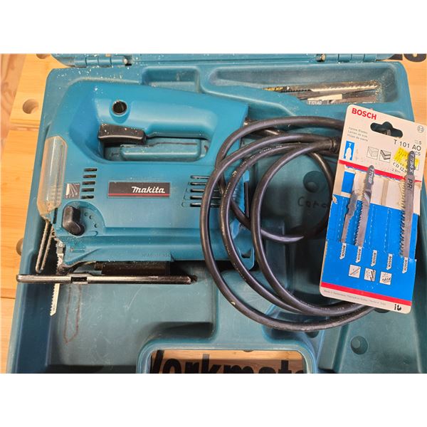 MAKITA CORDED JIGSAW WITH CASE AND BLADES
