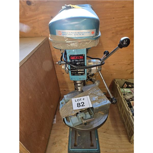 REXON 14-INCH FLOOR DRILL PRESS WITH VISE