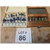 Image 1 : ASSORTED ROUTER BIT SETS IN WOOD CASES