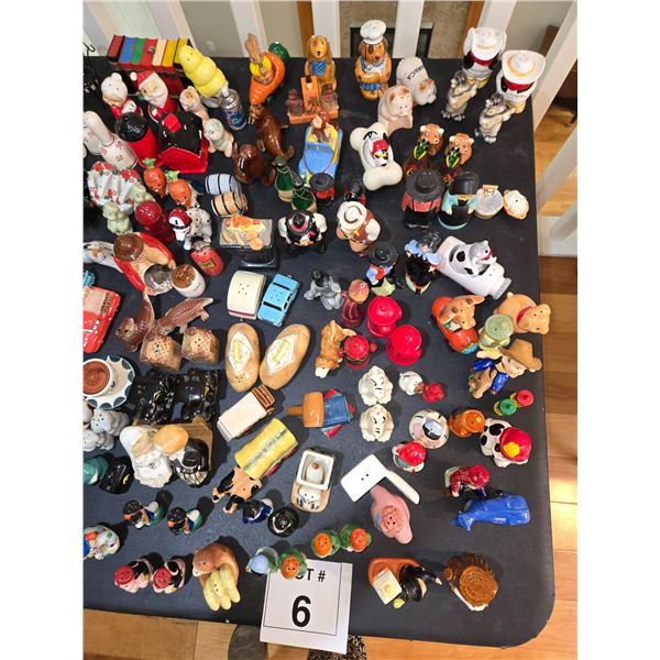 LARGE VINTAGE FIGURAL SALT & PEPPER SHAKERS NOVELTY COLLECTION