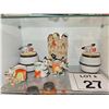 Image 1 : JAPANESE CERAMIC DOG FIGURINES AND NOVELTY PLANTERS LOT OF 6