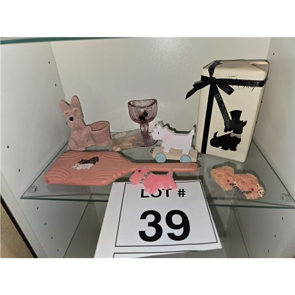 ASSORTED VINTAGE SCOTTIE DOG NOVELTIES AND GIFTWARE