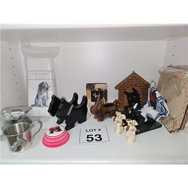 SCOTTIE DOG KITCHEN, TEXTILE, AND NOVELTY COLLECTIBLES GROUP