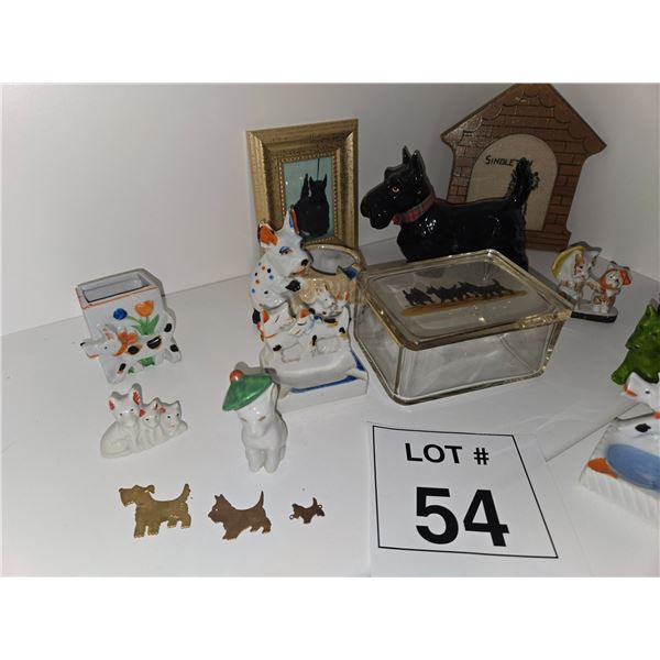 SCOTTISH TERRIER COLLECTIBLES FIGURINES & SMALL DECOR LOT