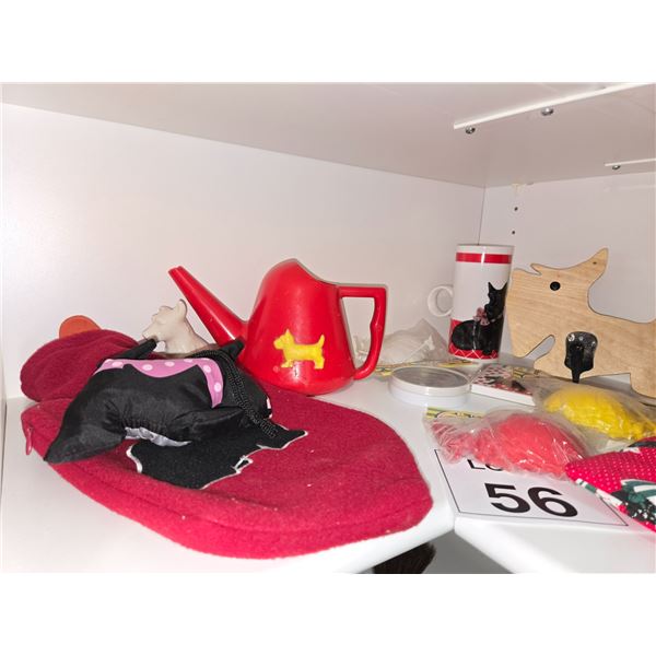 SCOTTISH TERRIER HOME DECOR, CERAMICS & TEXTILES LOT