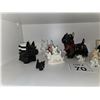 Image 1 : VINTAGE BLACK SCOTTISH TERRIER CERAMIC FIGURINES GROUP