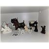 Image 2 : VINTAGE BLACK SCOTTISH TERRIER CERAMIC FIGURINES GROUP