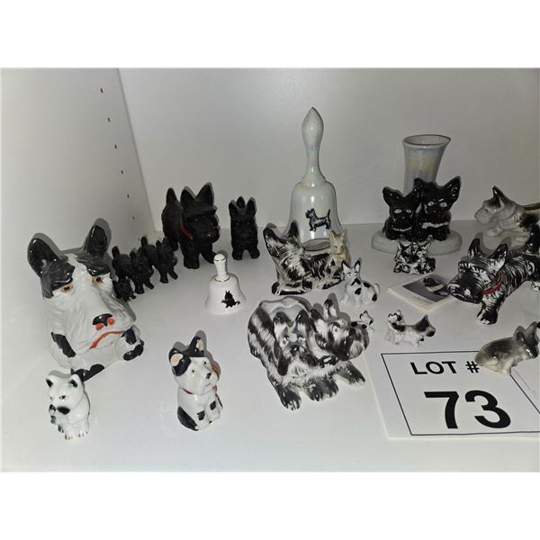 SCOTTISH TERRIER FIGURINES & NOVELTY COLLECTIBLES GROUP LOT