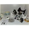 Image 2 : VINTAGE SCOTTISH TERRIER CERAMIC FIGURINES & DESK ITEMS